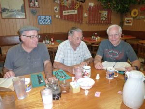 Men’s Bible Study group meet for breakfast